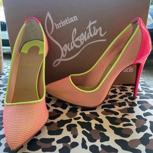 Neon Christian Louboutin pumps